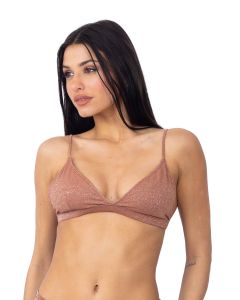 Triangulo Cami Glitter Bronze
