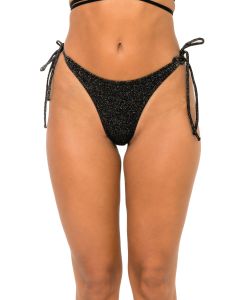 Colaless para atar Glitter Black