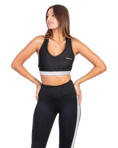 Top Lycra Brillante Radiente Silver