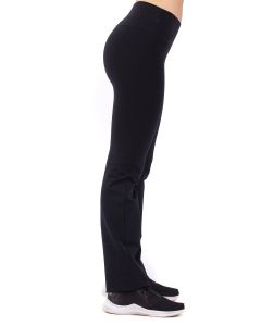 Pantalón Recto Microfibra Noruega Negro