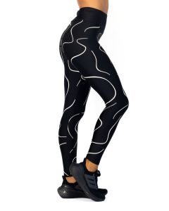 Calza Lycra Thira Shine Black