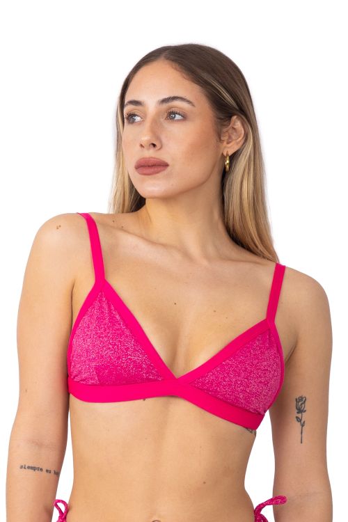 Triangulo Rufina Glitter Pink