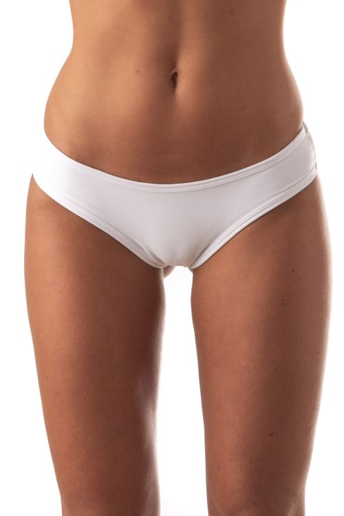 Culotteless con ribetes Blanco