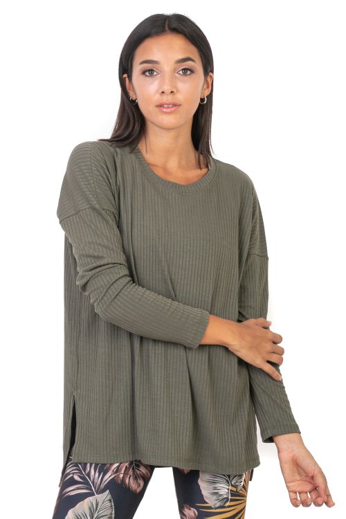 Remera Manga Larga Namasté Morley Military