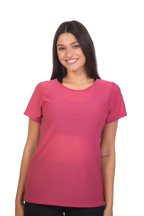 Remera huella Rosa