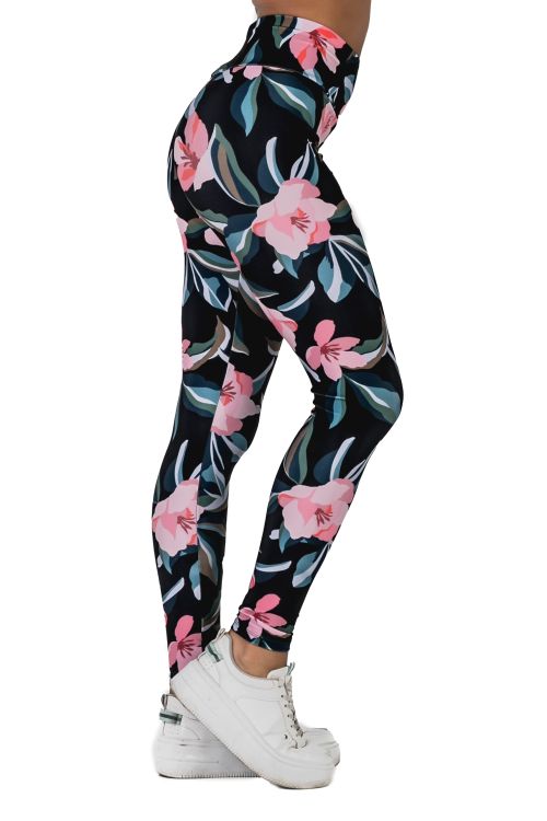 Calza Lycra Tulip Flowers