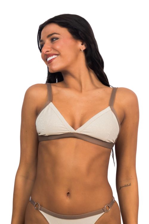 Triangulo Rufina Glitter off white