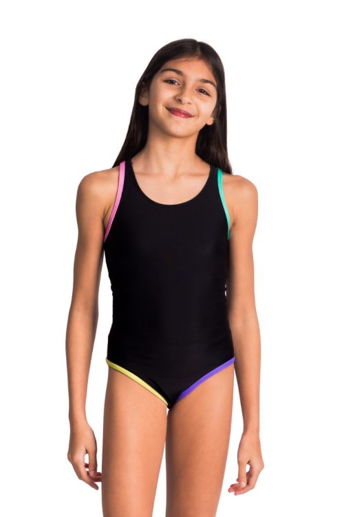 Enteriza Deportiva Lunita Negro