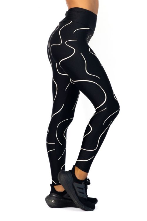Calza Lycra Thira Shine Black
